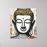 Peinture en toile de bouddha, Galerie Enveloppée