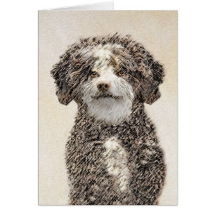 Peinture espagnole de chien d'eau - jolie art orig