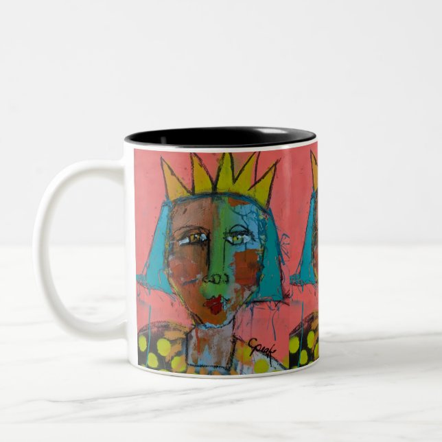 Peinture et couronne 11oz Mug (Gauche)
