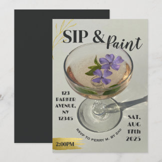 Peinture Et Sip Invitation Filles Nuit Dans