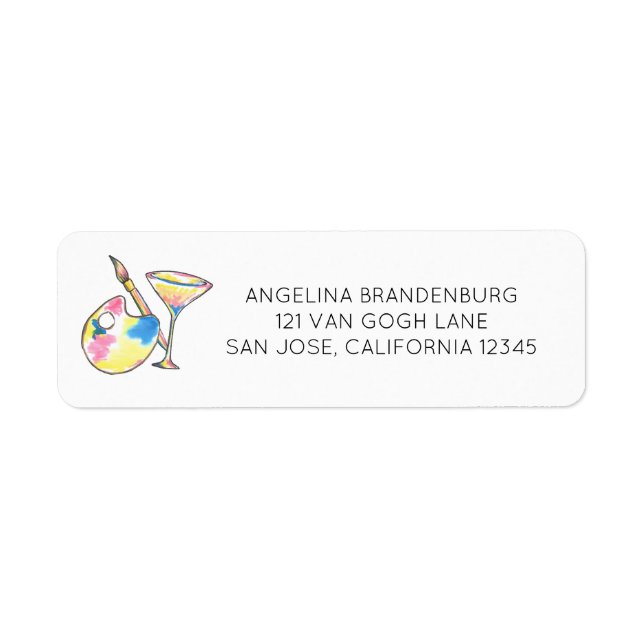 Peinture et sip Peinture pour adultes fête d'anniv (Devant)