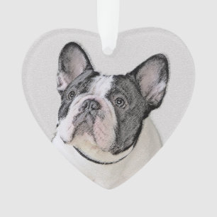 Peinture française de Bulldog (Pied de broche) - A