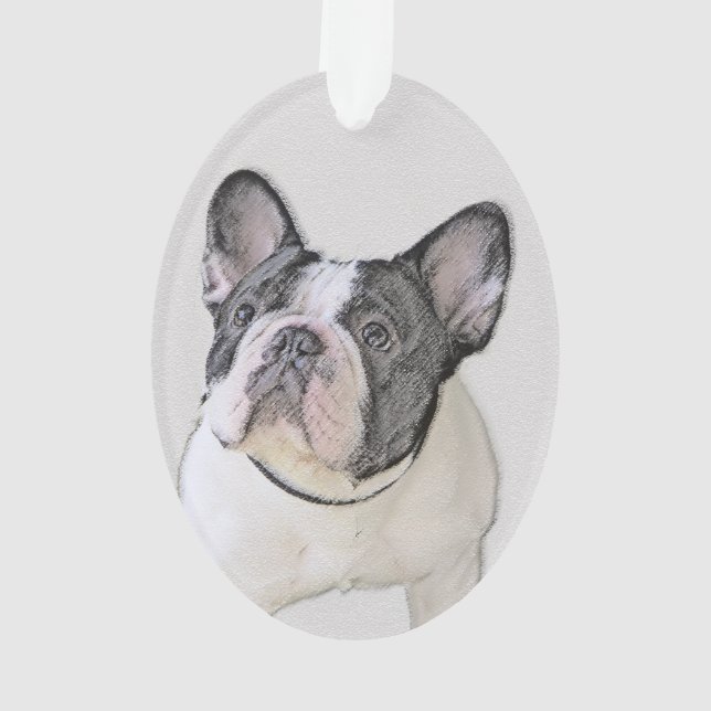 Peinture française de Bulldog (Pied de broche) - A (dos)