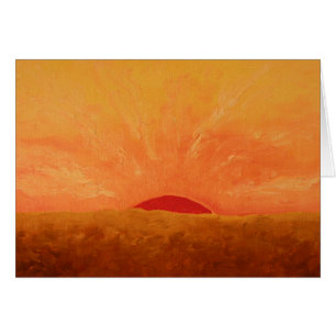 Peinture glorieuse de lever de soleil