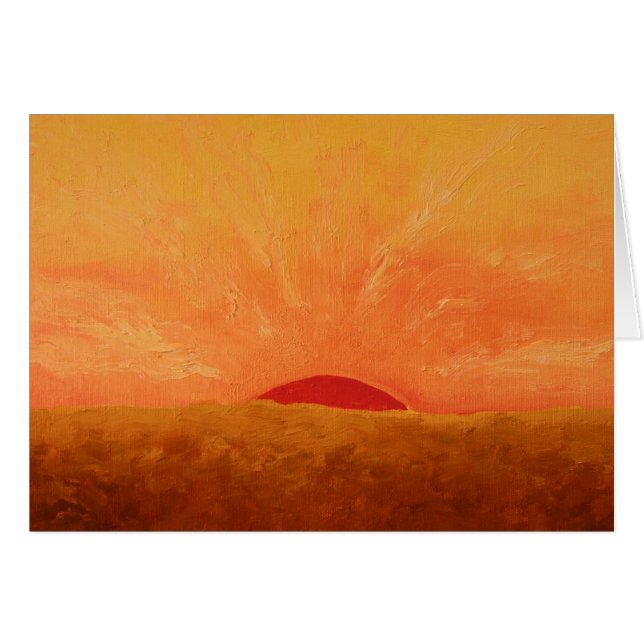 Peinture glorieuse de lever de soleil (Devant horizontal)