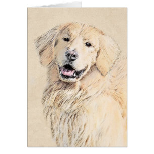 Peinture Golden Retriever - Joli art original chie