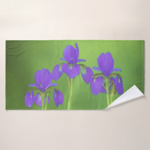 Peinture Iris Violet - Art Fleur Originale