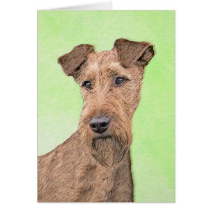 Peinture Irlandaise Terrier - Cute Original Chien 