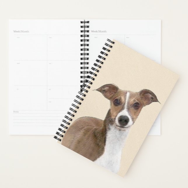 Peinture italienne Greyhound - Cute Original Chien (Devant avec enveloppe)