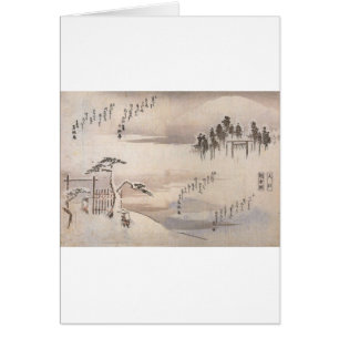 Peinture japonaise antique Circa 1800's
