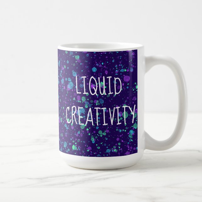 Peinture Liquide de créativité Splatter Mug (Droite)