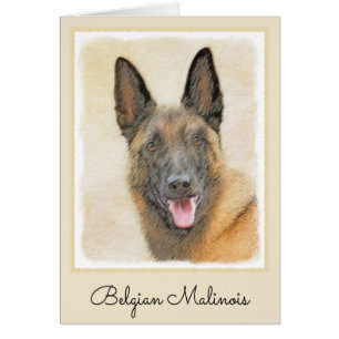 Peinture Malinoise belge - Cute Original Chien Art