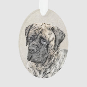 Peinture mastiff anglaise (Brindle) - Dog Art