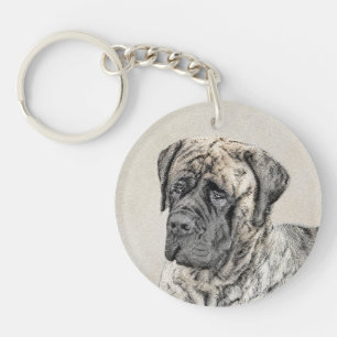 Peinture mastiff anglaise (Brindle) - Dog Art