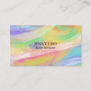 Peinture minimaliste arc-en-ciel texturé carte de 