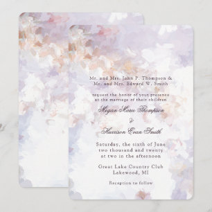 Peinture moderne Faire-part de mariage romantique