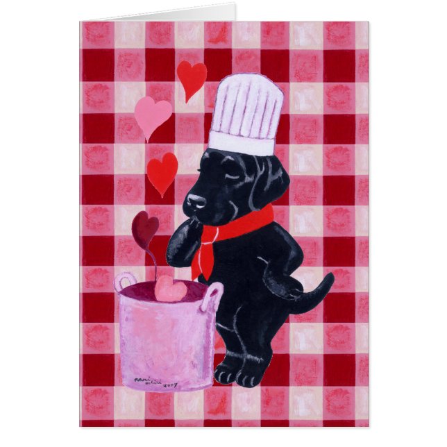 Peinture noire de chef de Labrador (Devant)