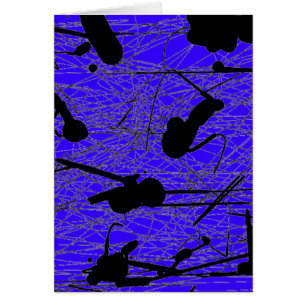 Peinture noire originale d'éclaboussure