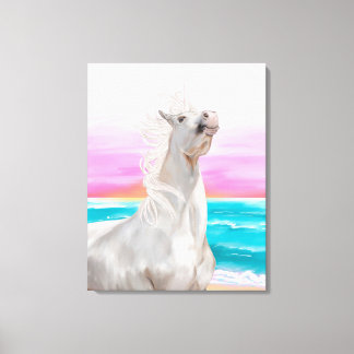 Peinture numérique à l'huile Unicorne sur toile