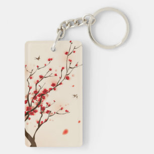 Peinture orientale de style, fleur au printemps 2