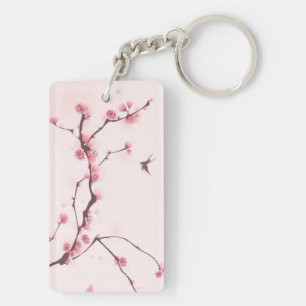 Peinture orientale de style, fleurs de cerisier