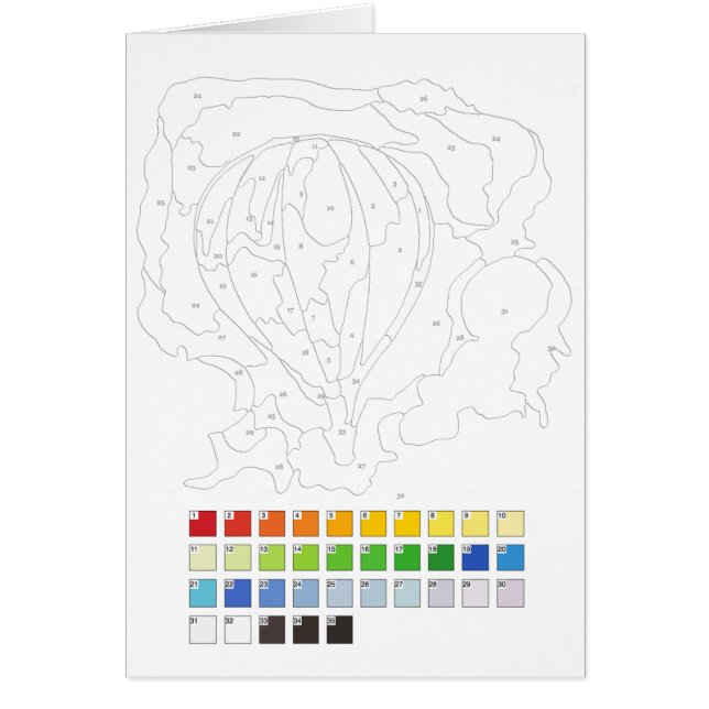 Peinture par la carte de nombres : Ballon (Devant)
