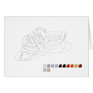 Peinture par la carte de nombres : Papillon