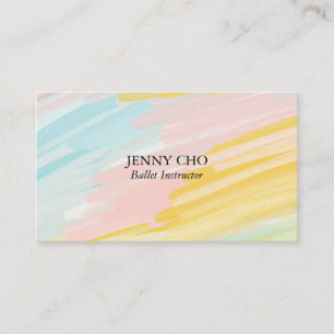 Peinture pastel minimaliste carte de visite textur