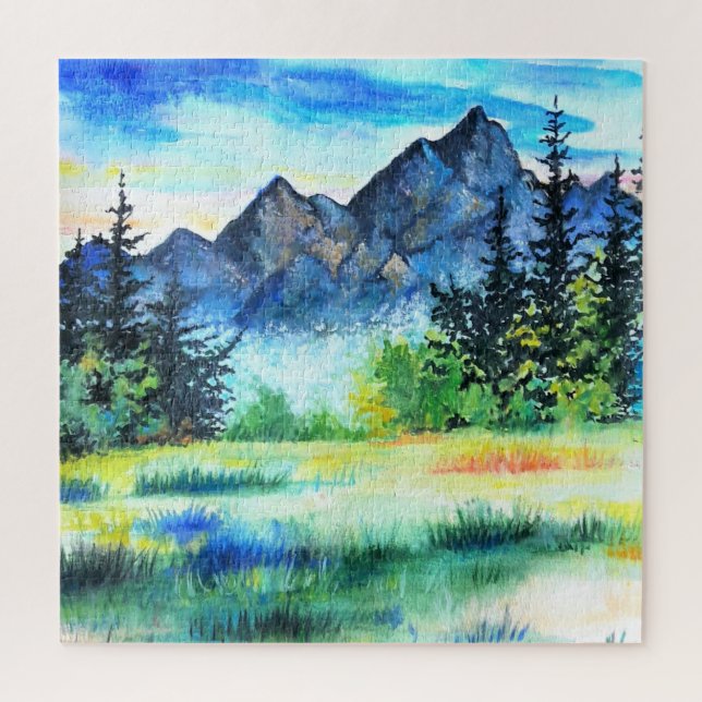 Peinture Paysage Puzzle Cadeau Nature (Vertical)