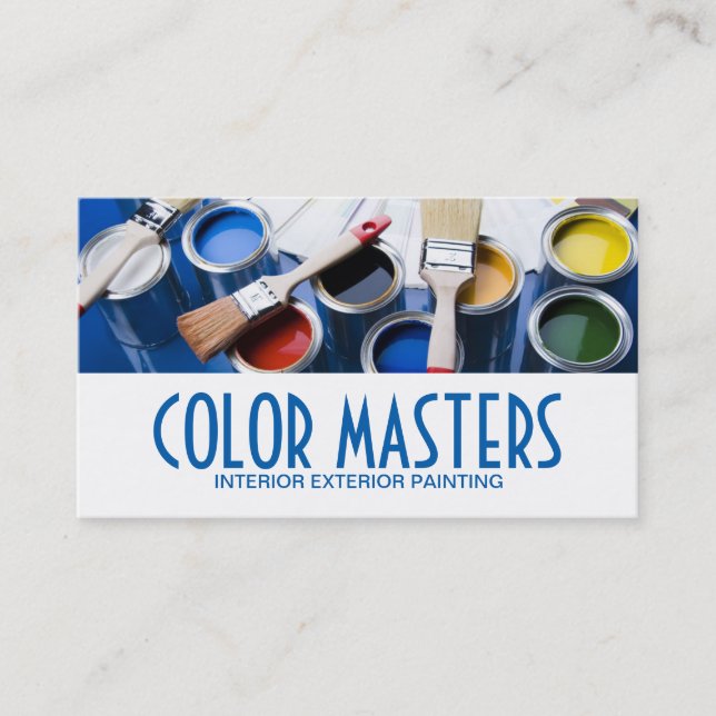 Peinture Peintre Carte de visite de construction (Devant)