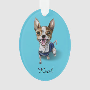 Peinture personnalisable d'aquarelle de chien de