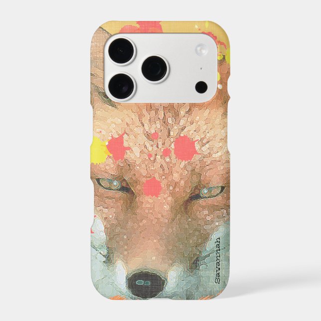 Peinture personnalisée Splatter Fox Art iPhone 7 P (Verso)