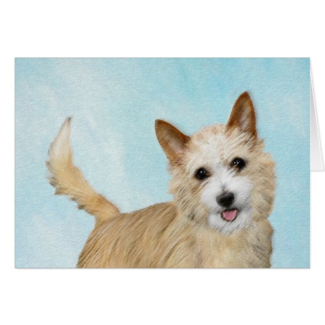 Peinture Podengo Pequeno portugaise - Art original (Devant horizontal)