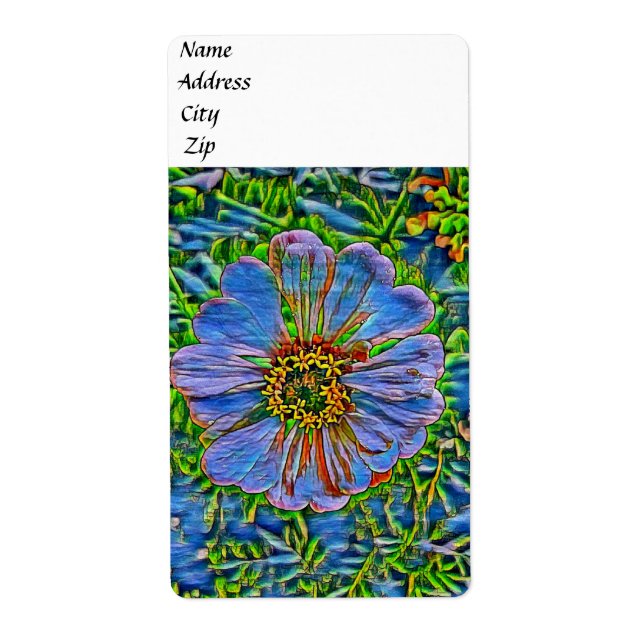 Peinture pourpre de fleur (Devant)