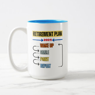Peinture - Régime de retraite 2024 Mug