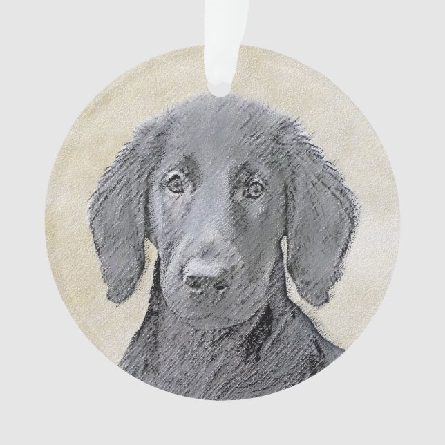 Peinture Retriever à revêtement plat - Art Chien o (devant)