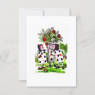 Peinture Rose Rouge - Invitation / RSVP