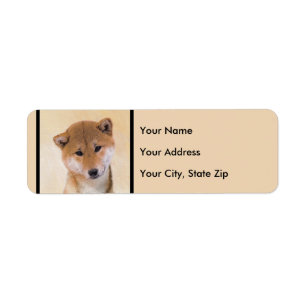 Peinture (rouge) de Shiba Inu - art original de