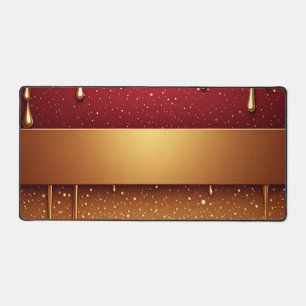 Peinture rouge qui coule sur fond de paillettes do