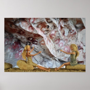 Peinture Rupestre.  affiche