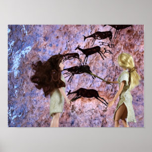 Peinture Rupestre. affiche