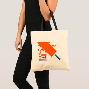 Peinture Sac fourre-tout de peinture orange