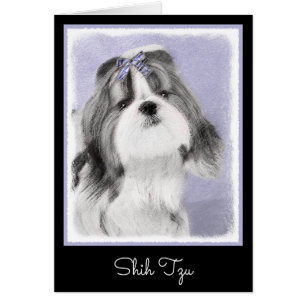 Peinture Shih Tzu - Cute Original Chien Art