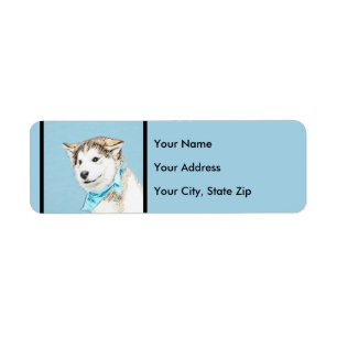 Peinture Sibérienne Husky Puppy - Art Chien origin