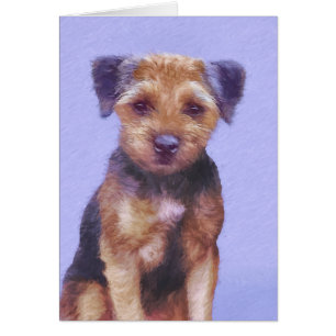 Peinture sur la frontière de Terrier - jolie art o