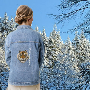 Peinture sur tigre, regarder la caméra personnalis