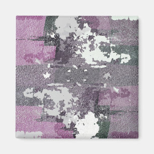 Peinture violette Art moderne Illustration Magnet