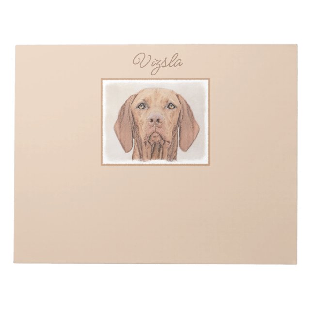 Peinture Vizsla - Magnifique Bloc-notes d'art orig (Devant)