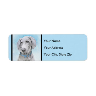 Peinture Weimaraner - Beau art original de chien