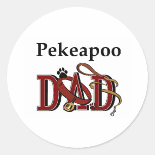 Pekeapoo Dad Sticker